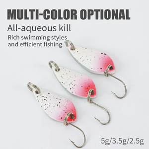 เหยื่อ<span class=keywords><strong>ตก</strong></span><span class=keywords><strong>ปลา</strong></span>โลหะ TGD รุ่น Best Metal Spoon Lure น้ำหนัก 2.5 กรัม 3.5 กรัม 5 กรัม สำหรับ<span class=keywords><strong>ปลา</strong></span>เทราต์ <span class=keywords><strong>ปลา</strong></span>บาส แบบตีเหยื่อ <span class=keywords><strong>ตก</strong></span><span class=keywords><strong>ปลา</strong></span>แบบ Slow Fall Jigging ใบพัดสะท้อนแสง สำหรับน้ำจืด - Product Image 2