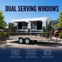 Truth Coffee Food Truck Voll Ausgestattete Mobile Kaffeeküche für Getränke, Desserts, Backwaren und Outdoor-Catering-Geschäft