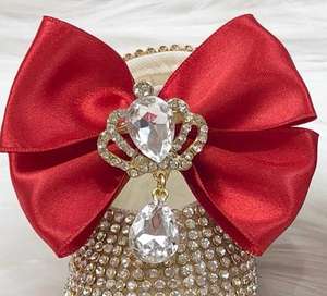 Haute qualité Bebemekan moderne filles nouveau-né chaussures habillées à fleurs rouge brillant bande élastique fête mariage personnalisé en gros bébés - Product Image 4