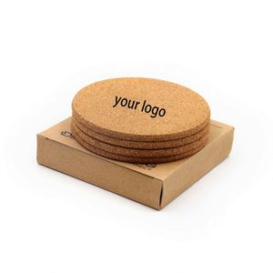 Posavasos de Corcho Natural al por Mayor, Estilo Clásico, Forma Cuadrada y Redonda, Diseño Delgado, con Embalaje en Cartón - Product Image 1