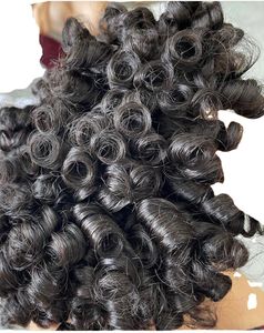 Extensions de cheveux humains à clipser, double épaisseur, bouclées, ondulées profondes, à pointe plate, en cheveux vierges naturels, provenant d'un seul donneur - Product Image 3