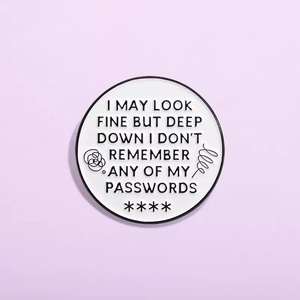 En gros : Pins en émail stylés, Broches à proverbes sarcasmes amusants, Badges de revers en métal, thèmes Noël, Halloween, Fée - Product Image 3