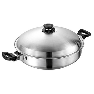 304 Stainless Steel Hot Pot 32Cm Induction Compatible Non Stick Pan For Chinese Cooking - Product Image 5