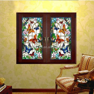 Fournisseur d'usine, <span class=keywords><strong>vitrail</strong></span> <span class=keywords><strong>Tiffany</strong></span> à motif <span class=keywords><strong>papillon</strong></span>, 25*90 CM, pour porte, mur, fenêtre, double vitrage pour décoration - Product Image 5