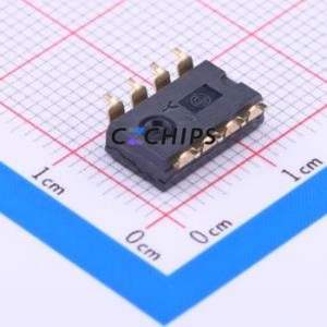 A6S-4101-H DIP Switch SMD Switch Flat Toggle, Groove Type Single Pole Single Throw 4 2.54mm - Product Image 2