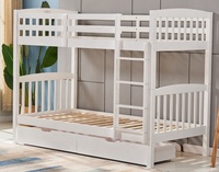 Meuble de chambre à coucher en bois de pin blanc, station européenne, moderne et luxueux, pour luxe, superpositions