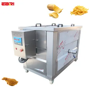 Máquina automática multifuncional de fervura para frutas e vegetais, banana, banana, batatas fritas, branqueamento pré-cozido