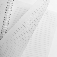 Carnet à spirale personnalisé ligné 200x149mm, reliure spirale, pour l'école et le bureau, couverture imprimée OEM, papeterie en gros