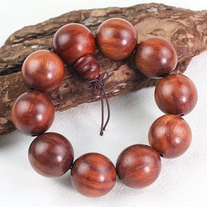 Rosewood <b>Bracelet</b> 25mm 10 Beads Wooden Prayer Beads Men's Religious Jewelry - Product Image 3