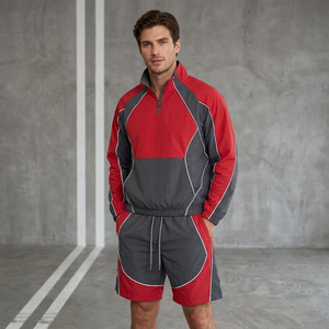 OEM Custom <b>Lightweight</b> <b>Waterproof</b> Nonwoven Sports <b>Running</b> Training Nylon Windbreaker <b>Jacket</b> Stand Collar for Men - Product Image 1