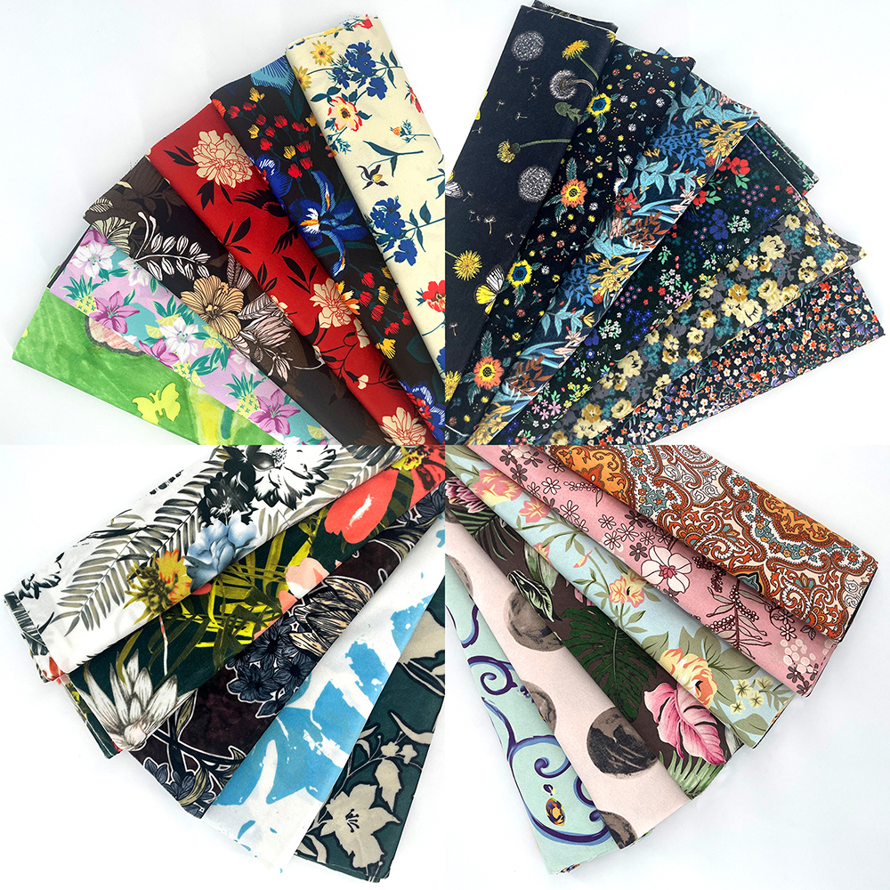 Дешевая оптовая продажа, модная полиэфирная ткань с цифровым принтом для одежды