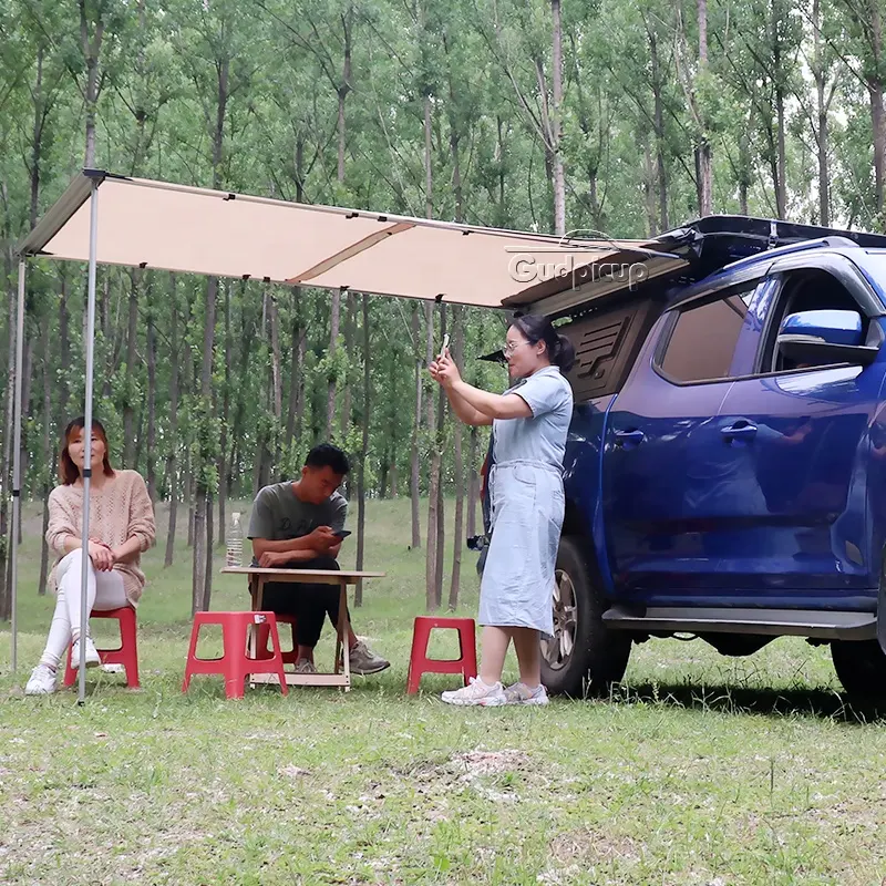 Waterproof Travelling Outdoor car awning 4x4 4wd roof top tent Retractable Car Roof Side Awning
