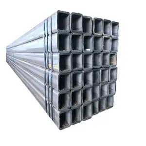 40x20 80x40 40x40 tube carré SHS tube d'acier carré galvanisé à chaud