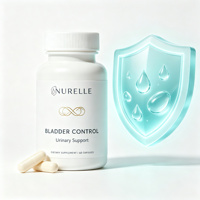 Capsules de soutien pour le contrôle de la vessie et les voies urinaires, réduisent l'urgence urinaire et les fuites occasionnelles, complément botanique naturel, 60 gélules, sans OGM