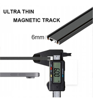 Vente chaude Moderne Ultra-Mince Bande De Piste Magnétique 6mm Piste Lumière Dc48v Grille Lumière