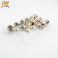 Plateau à œufs jetables, pièces, 18 paquets de boutons de caille, en plastique, recyclable