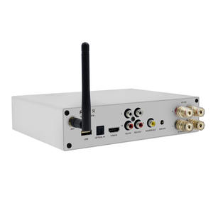 Amplificateur stéréo domestique 3 canaux en aluminium HiFi CL-600B <span class=keywords><strong>PRO</strong></span> |   DAC/DSP avec WiFi <span class=keywords><strong>6</strong></span> et microphone sans fil UHF pour diffusion en direct de karaoké - Product Image 3