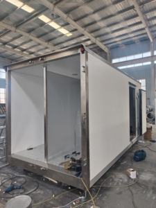 Dongfeng Jiefang modelo nuevo aislado <span class=keywords><strong>Furgon</strong></span> Box fibra de vidrio PU Panel compuesto para transporte de alimentos congelados carga refrigerada - Product Image 2