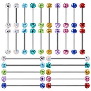 Gaby G23 titane Piercing bijoux titane mamelon anneau langue anneau boucle d'oreille corps piercing bijoux - Product Image 4