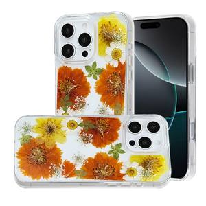 Funda de Teléfono con Flores Secas Naturales en Resina Hecha a Mano para iPhone 12 13 14 15 16 17 Series - Product Image 5