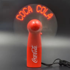 พัดลมมือถือ LED ขนาดเล็ก ใช้แบตเตอรี่ ปรับแต่งโลโก้และข้อความได้ - Product Image 4