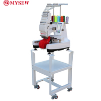 MFS 800 Machine à broder industrielle par ordinateur à une tête entièrement automatique pour la fabrication de chapeaux, de chaussettes et de casquettes.