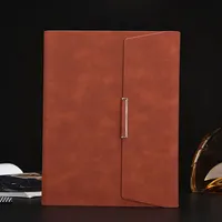 Carnet de notes rechargeable en cuir/PU/tissu de qualité supérieure, format B5/A4/A5/A6, avec reliure à 6 anneaux, planificateur d'affaires, porte-cartes