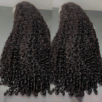 Wig rambut manusia Vietnam asli, rambut keriting Burma, wig lace front, rambut manusia grosir, wig lace frontal HD tanpa lem untuk wanita kulit hitam