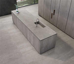 Îlot de cuisine en pierre frittée Calcutta Gold Marmer, surface écologique, <span class=keywords><strong>grande</strong></span> dalle, pour appartement - Product Image 5