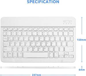 Custom Tastiera Nordic Wireless Layout <b>Keyboard</b> ABS Ultra Thin Slim Rechargeable Portable Plastic <b>bluetooth</b> Wireless <b>Keyboards</b> - Product Image 6