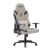 Chaise de jeu ergonomique en cuir, hauteur réglable, soutien lombaire réglable, dossier haut, pivotant à 360 degrés, inclinable, vérin à gaz 3 positions
