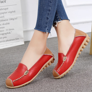 Chaussures plates décontractées Xuanhui, nouveaux modèles confortables à enfiler, semelle souple, noires, pour femmes - Product Image 5