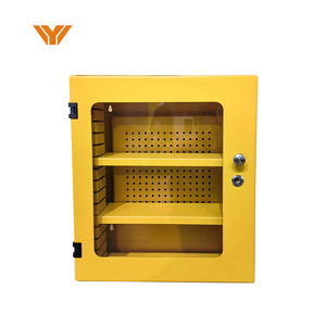 Tùy chỉnh lớn treo tường kim loại khóa trạm vàng tấm kim loại khóa tagout có thể tháo rời móc tấm kim loại chế tạo - Product Image 2