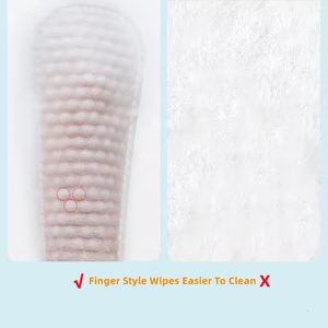 Vente en gros de lingettes jetables pour doigts d'animaux domestiques 50 ou 55 pièces/boîte lingettes de nettoyage pour les yeux, les oreilles et les soins dentaires pour animaux de compagnie pour chats et chiens - Product Image 6