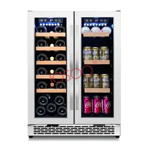 Josoo OEM Display supermercato camera di assorbimento frigorifero per bevande refrigeratore per Wine Wine Glass Chiller con Wifi