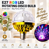 Ampoule LED RGB E27 à rotation automatique, lumière de fête, 220V, boule magique colorée pour KTV, DJ, club, maison, fête de Noël