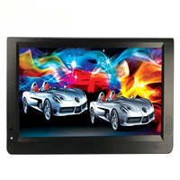Mini téléviseur 11-12 pouces 1280*800 avec batterie intégrée de 1800 mAh, carte USB TF, télévision numérique portable