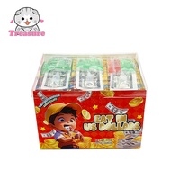 Vente en gros de papier de riz gluant comestible en dollars américains avec des bonbons à la confiture de fruits une friandise sucrée et amusante Bonbons jouets pour enfants