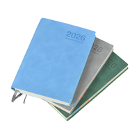 Carnet d'entreprise bleu 2026 avec marquage à chaud, 100 feuilles, cadeau pour réunion annuelle d'entreprise, fabrication fiable
