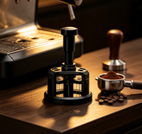 Aiguille distributrice de café magnétique WDT à rotation pour la préparation d'espresso à domicile par barista