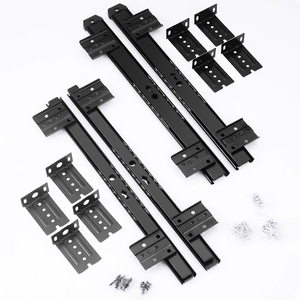 Shengda Two-Section Silent Slide Rails 27cm 35cm Thickened Ball Bearing <b>Desk</b> Keyboard Drawer Slides - Product Image 1