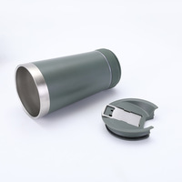Tumbler Bluetooth Speaker 16oz dari Baja Anti Karat, Dinding Ganda, Vakum Terisolasi, Anti Bocor, Mug Perjalanan