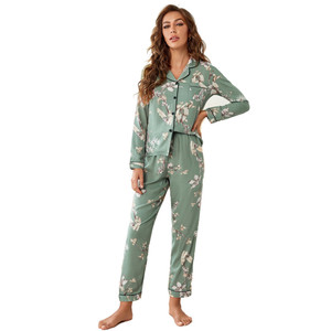 Abbigliamento da <span class=keywords><strong>donna</strong></span> in bambù personalizzato elegante pigiama da <span class=keywords><strong>donna</strong></span> che indossa indumenti da notte da <span class=keywords><strong>donna</strong></span> Plus Size senza cuciture - Product Image 2