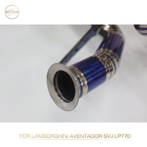 Ouchi ไทเทเนียมประสิทธิภาพไอเสียสําหรับ Lamborghini Aventador SVJ <span class=keywords><strong>LP770</strong></span> catback ไอเสียไทเทเนียมเคล็ดลับ - Product Image 5