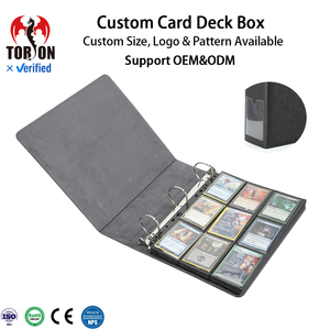   Classeur de cartes à collectionner à 9 pochettes en cuir PU durable, album pour 900-1200 cartes avec organisateur de rangement zippé pour TCG CCG - Product Image 1
