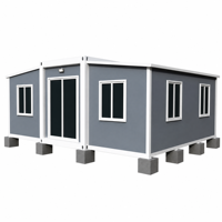 Villa préfabriquée moderne isolée prête à l'emploi, maisonnette modulaire ADU, maison conteneur manufacturée pour la location d'hôtels, centres commerciaux et ateliers