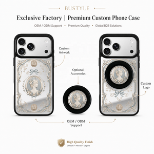 Funda Premium OEM Anticaída con Agarre Magnético, Elegante, de TPU y PC con Microfibra y Espejo para <span class=keywords><strong>iPhone</strong></span> 17 Pro Max 18 16, Cubierta para Maquillaje - Product Image 5