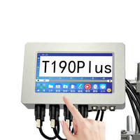 Yaomatec 10 pulgadas 6 cabezales 75mm Fecha Logo Número de lote Máquina de codificación digital Impresora de inyección de tinta industrial en línea automática continua