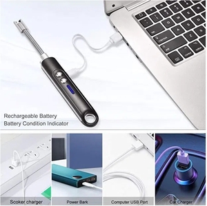 Bật Lửa Điện Xung Hồ Quang Sạc USB Mới Bật Lửa Plasma Không Lửa - Product Image 4