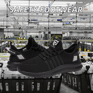 Chaussures de sécurité pour hommes respirantes avec embout en acier, tige en maille et protection de la semelle intérieure pour le soudage et la marche – Style tendance - Product Image 3